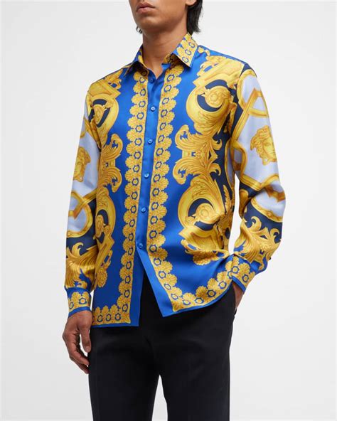 Versace silk shirts for cheap